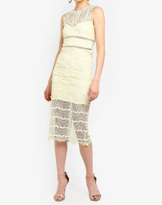 Bardot - Mariano Lace Sleeveless Halter Cocktail Dress