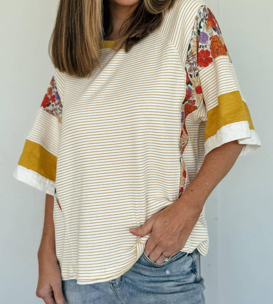 In-Loom - Funky Mixed Media Top