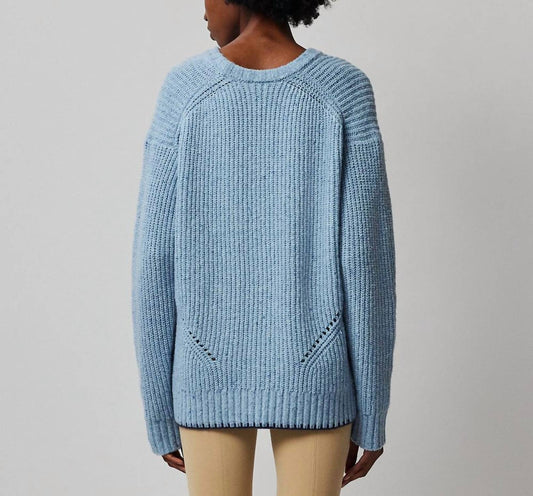 MERINO BLEND CREW NECK SWEATER