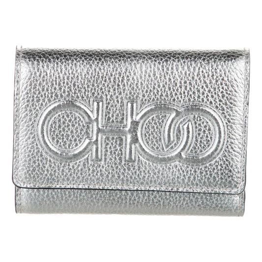 Jimmy Choo - Women's Loni Leather Embossed Logo Tri-fold Card Case Wallet