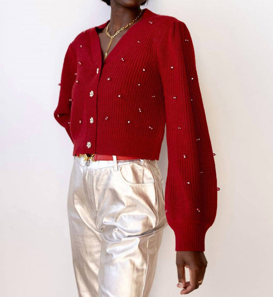 Astr - Delsie Long Sleeve V-neck Cardigan