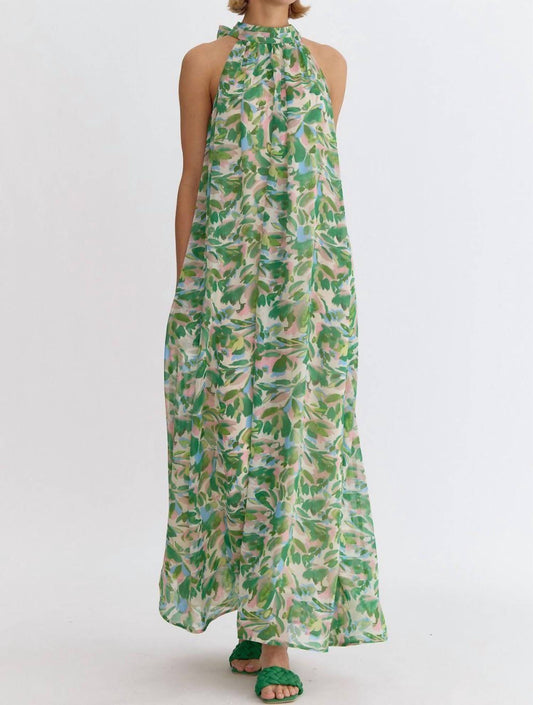 Entro - Bella Maxi Halter Dress
