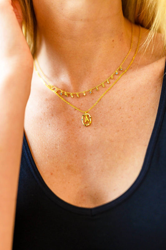 123 Amore - Mi Amor Dipped Initial Necklace