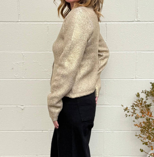 Lalavon - Hallie Coated Cardigan