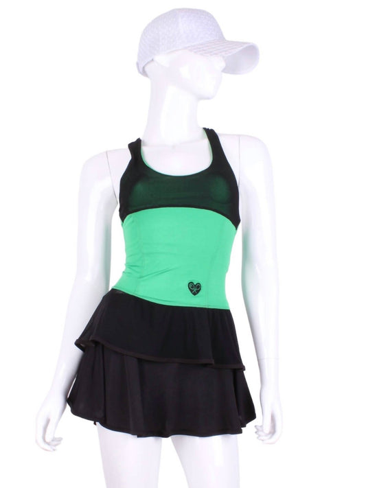 Love Love Tennis - Women's Ruffle Tank Tennis Top