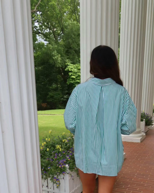 Papermoon - Luna Striped Oversized Shirt