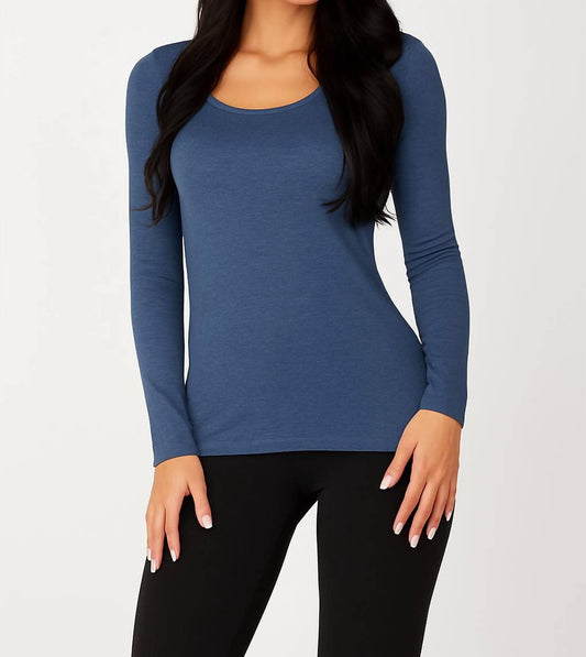 Angel Apparel - Long Sleeve Scoop Neck Top