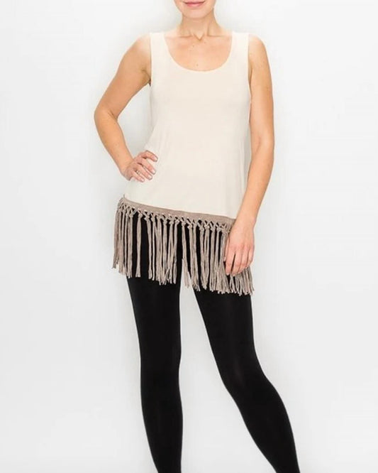 Origami - Fringe Hem Tank
