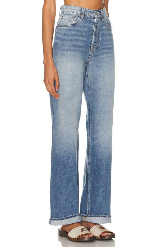 Grlfrnd - The Brooklyn High Rise Straight Distressed Jean