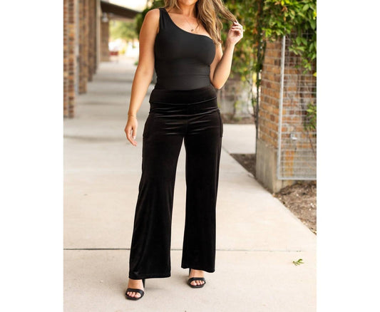 Julia Rose - Regina Velvet Wide Leg Pants