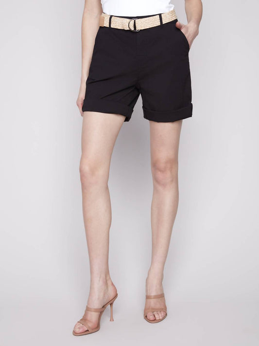 Charlie B - Cuffed Shorts With Belt