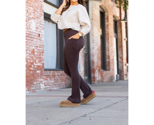 Julia Rose - Brandy Flare Leggings With Pockets