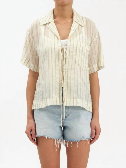 Daze - Buttercup Tie Front Shirt