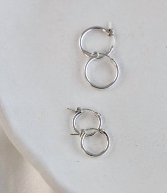 Katie Waltman - Women's Silver Standard Hoops Earrings