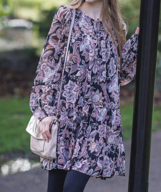 Papillon - Quinn Paisley Floral Babydoll Dress