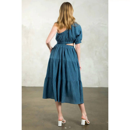 Thml - Mariah Textured One Shoulder Dress
