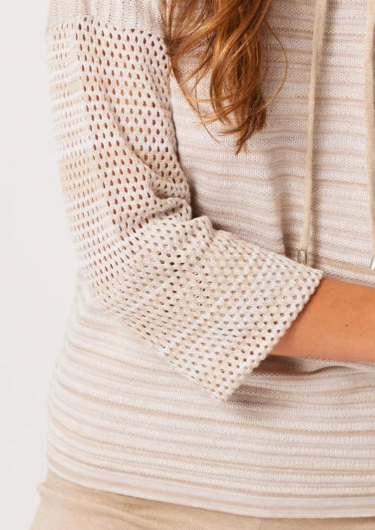 French Kyss - Drawstring Hoodie Top