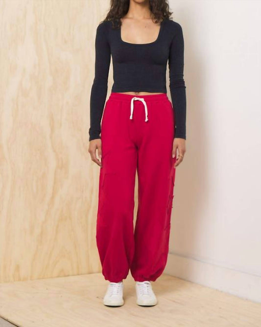 Vintage Havana - Scarlet Star Fleece Jogger