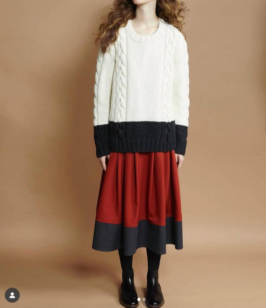 Thesalting - Hand Knit Cable Sweater