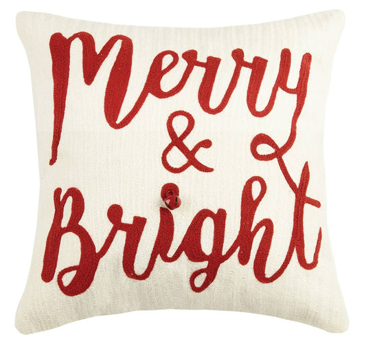 Peking Handicraft - The Merry And Bright Jingle Bell Pillow