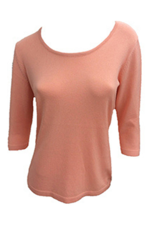 3/4 Scoop Neck Top