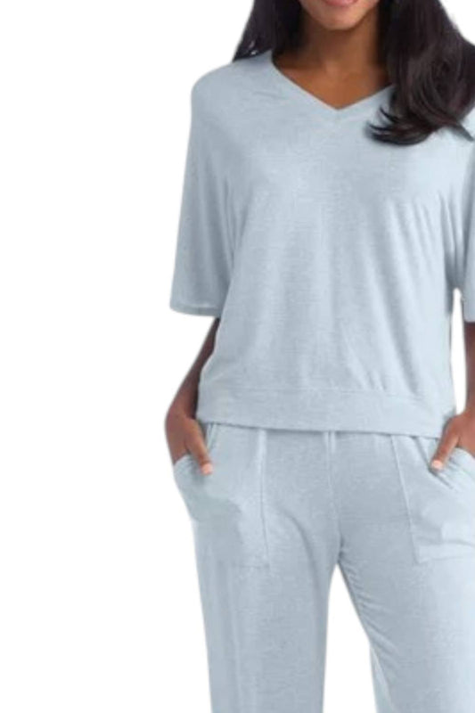 Softies - Dream Relaxed V-neck With Capri Lounge Set