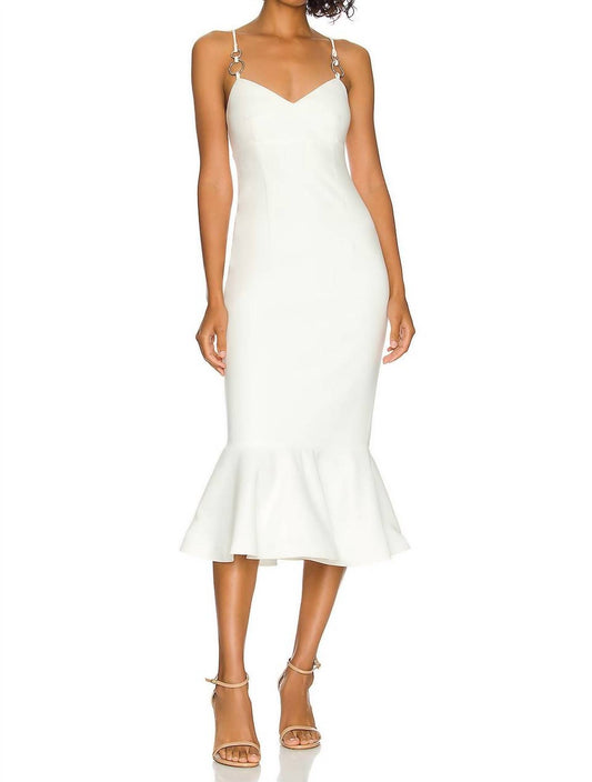 Likely - Hirsch Midi Flute Dress