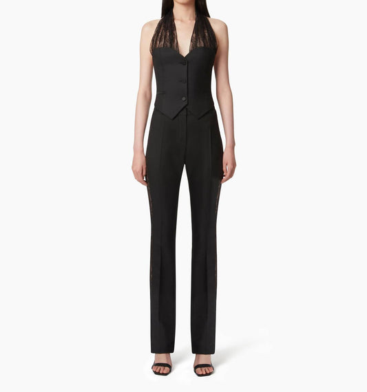 Nina Ricci - Straight Pants With Lace Bands