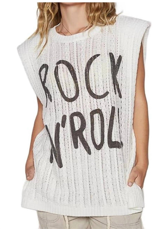 Pol - Rock N Roll Sleeveless Sweater