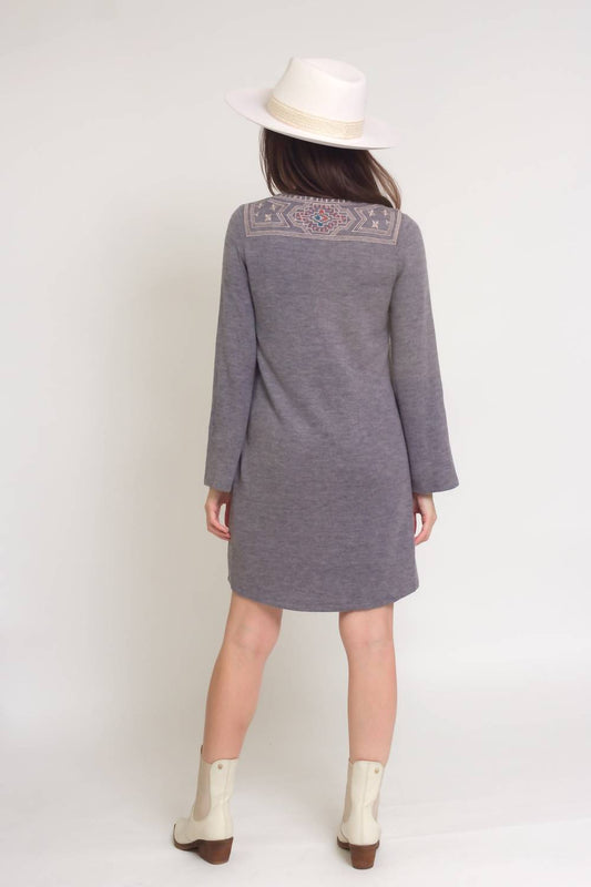 Thml - Martine Embroidered Sweater Dress