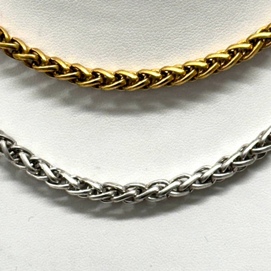 Yochi - Women's Wheat Chain Necklace