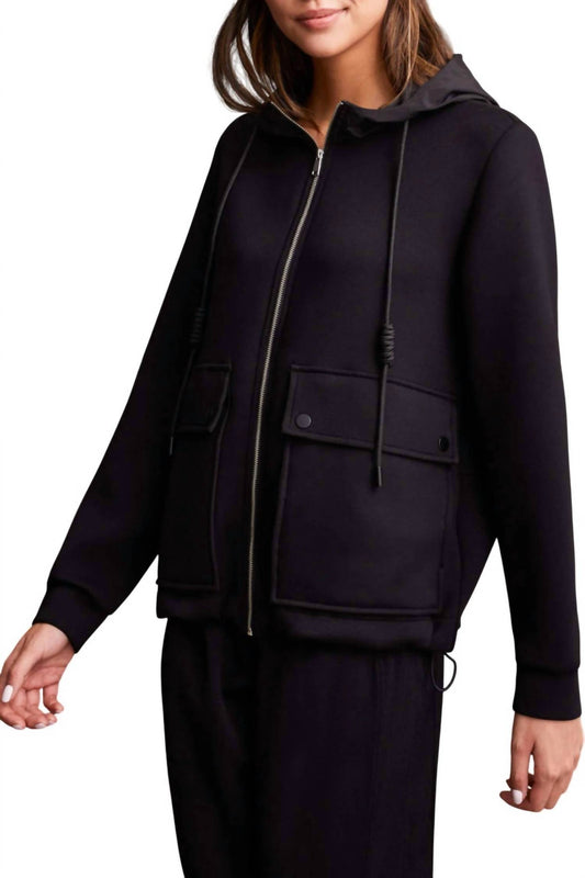 Tribal - Scuba Knit Hooded Zip Up Jacket