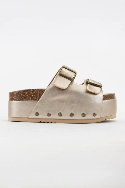 Ccocci - Women's Maddie Double Buckle Platform Sandals