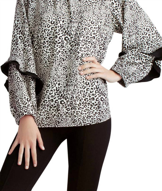Kensie - Long Sleeve Woven Top