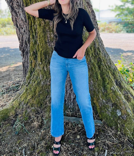 Esqualo - Round Neck Ribbed Sweater