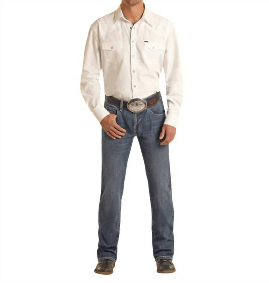 Rock & Roll Denim - Ivory Stitch Revolver Jean