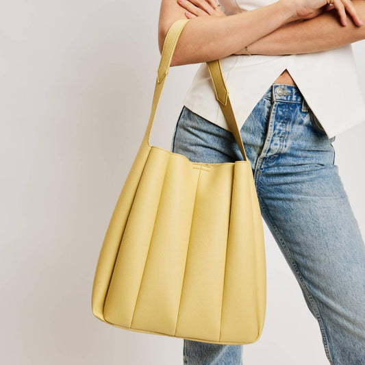 Moda Luxe - Zelda Pleated Detail Hobo Handbag