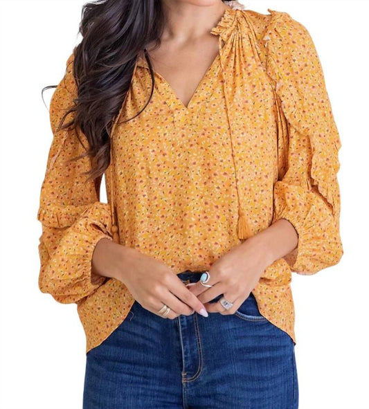 Karlie - DITZY FLORAL RUFFLE BLOUSE