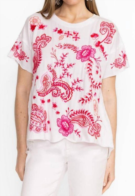 Johnny Was - CASSIA RAW DETAIL SWING TEE