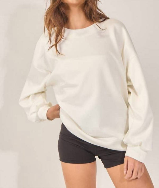Bucketlist - Bow-back Oversized Sweatshirt