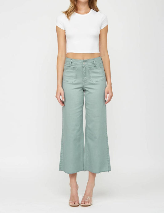 Mica Denim - Women's Cropped Wide Leg Pant