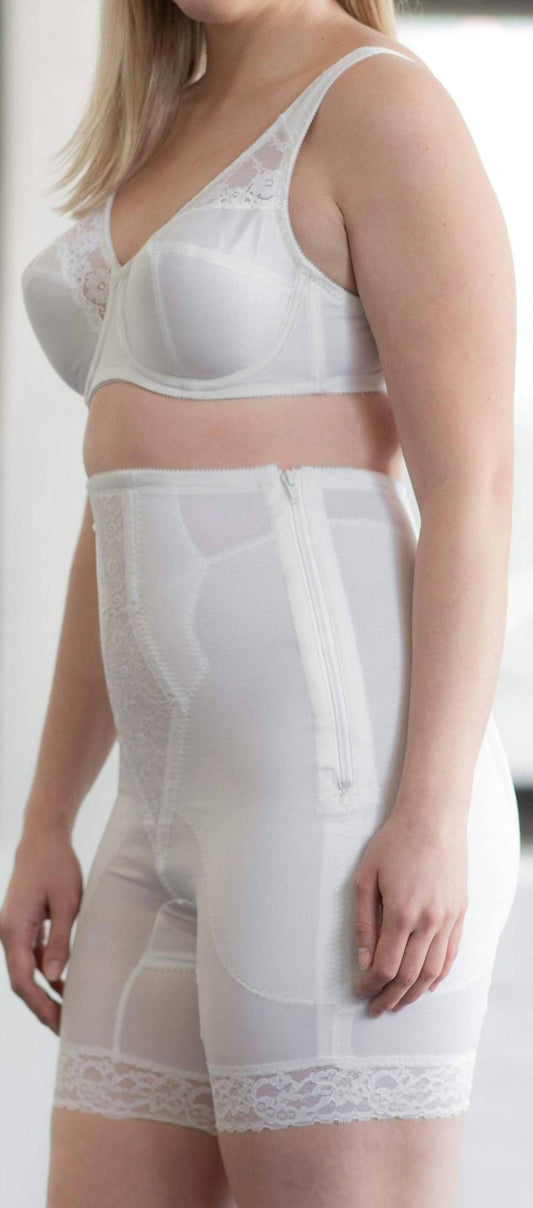 Rago - High Waist Long Leg Shaper With Zipper