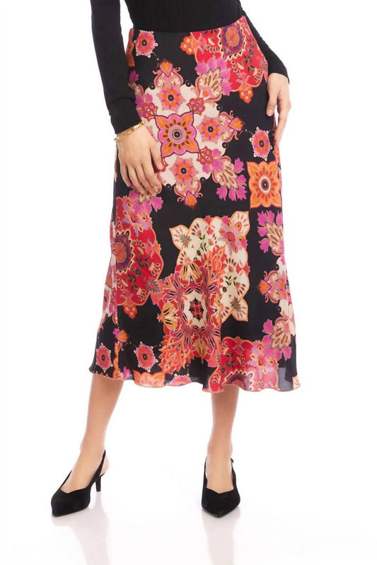 Karen Kane - Women's Bias Cut Midi Skirt