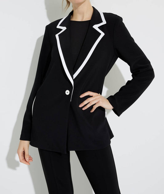 Joseph Ribkoff - Contrast Lapel Blazer