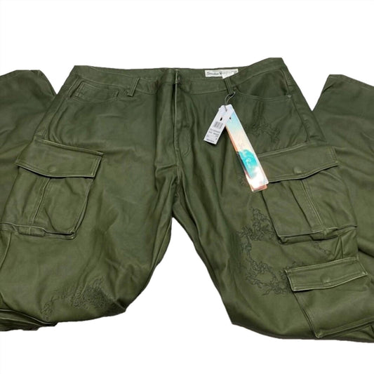 Smoke Rise - Men's Stacked Utility Vegan Leather Pant