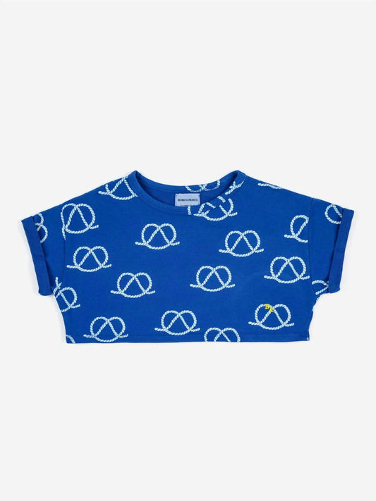 Bobo Choses - Sail Rope Allover Cropped Sweatshirt