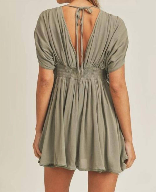 Mable - Vera Drop Shoulders & Flare Short Romper