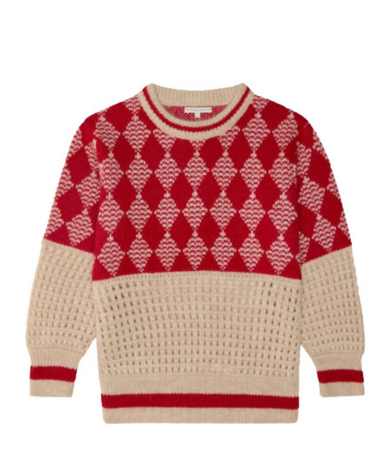 The Sunday Collective - Girls Alpaca Checker Sweater