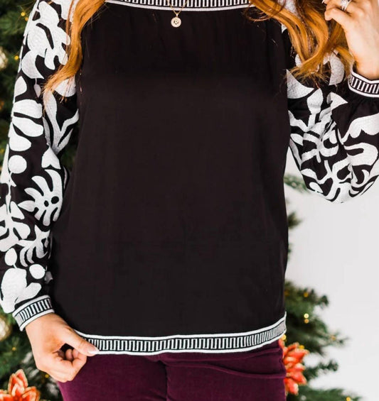 Layerz Clothing - Jill Patterned Top