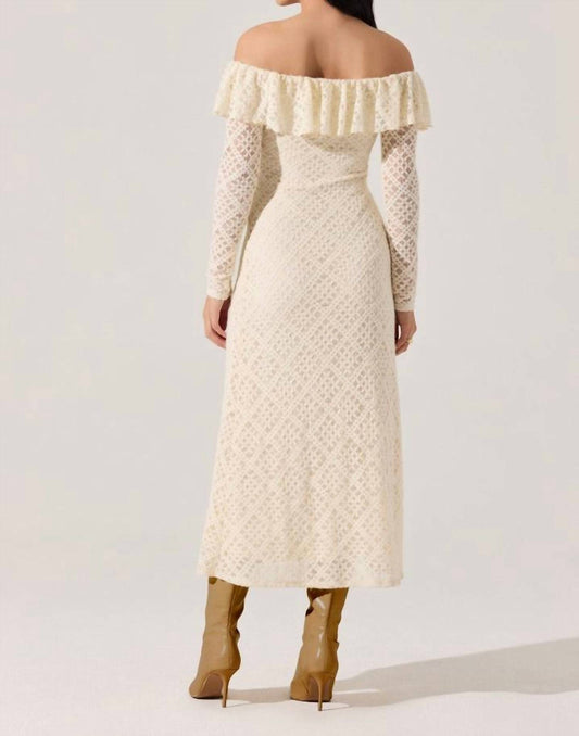 Astr - Dorian Ruffle Off Shoulder Dress